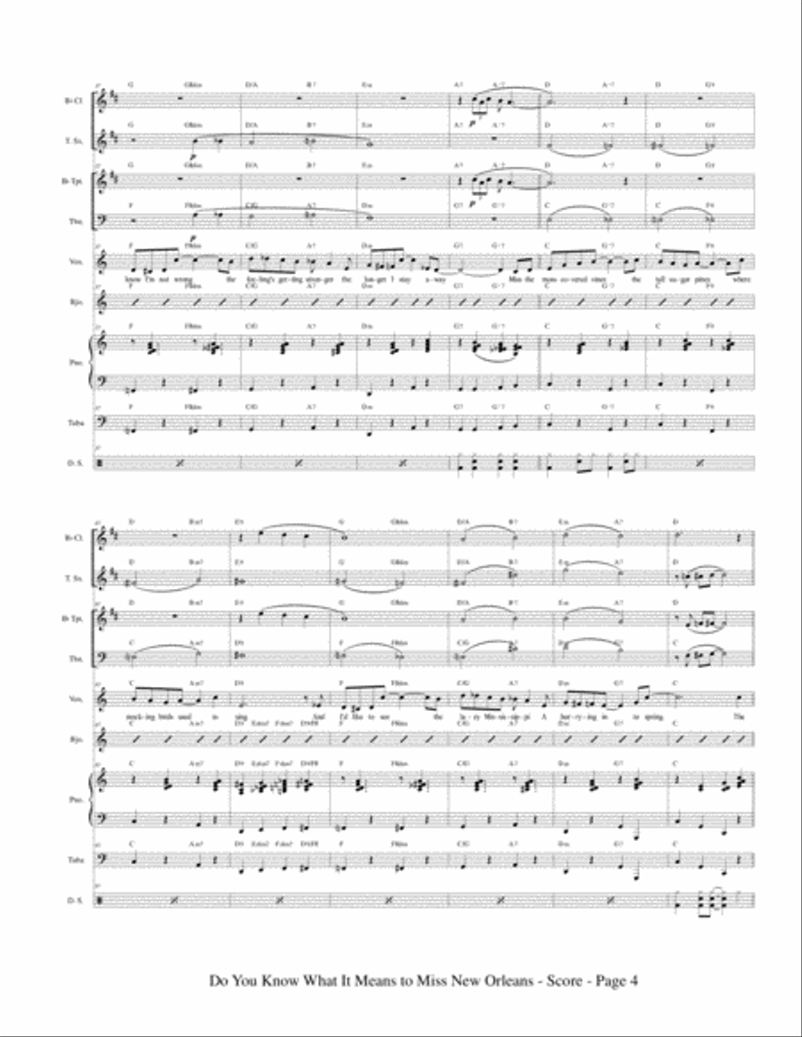 Do You Know What It Means To Miss New Orleans Jazz Ensemble scores gallery preview page 6