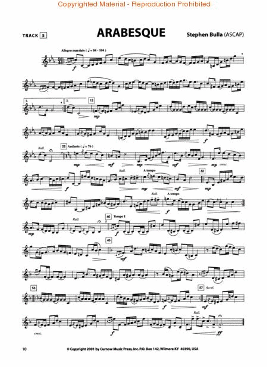Concert Studies for Trumpet Trumpet Solo scores gallery preview page 3