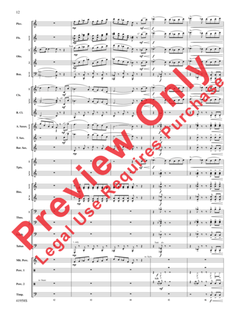God's Country God's Country Concert Band scores gallery preview page 32