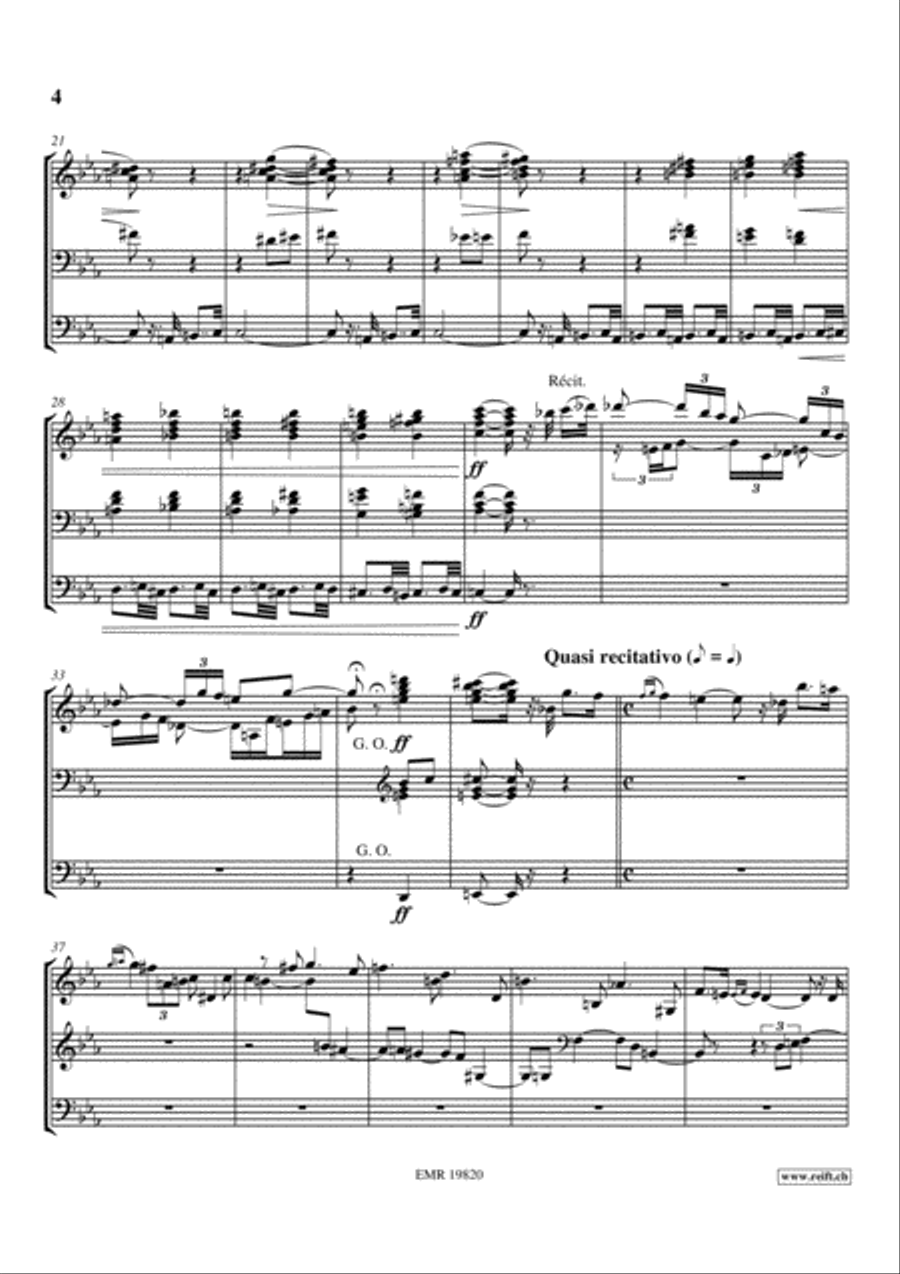 Poeme et Fugue Organ scores gallery preview page 4