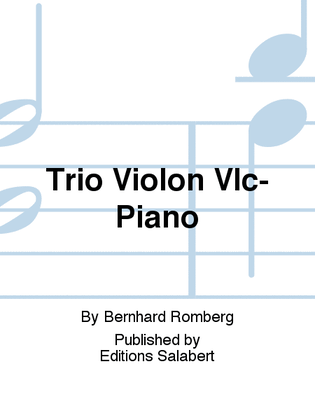 Trio Violon Vlc-Piano