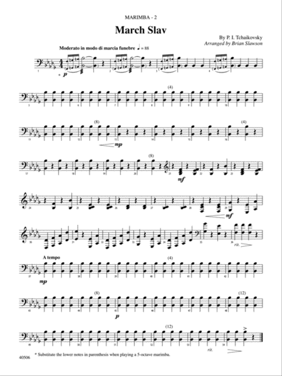 Classic Mallet Trios---Tchaikovsky: Mallets Percussion scores gallery preview page 2