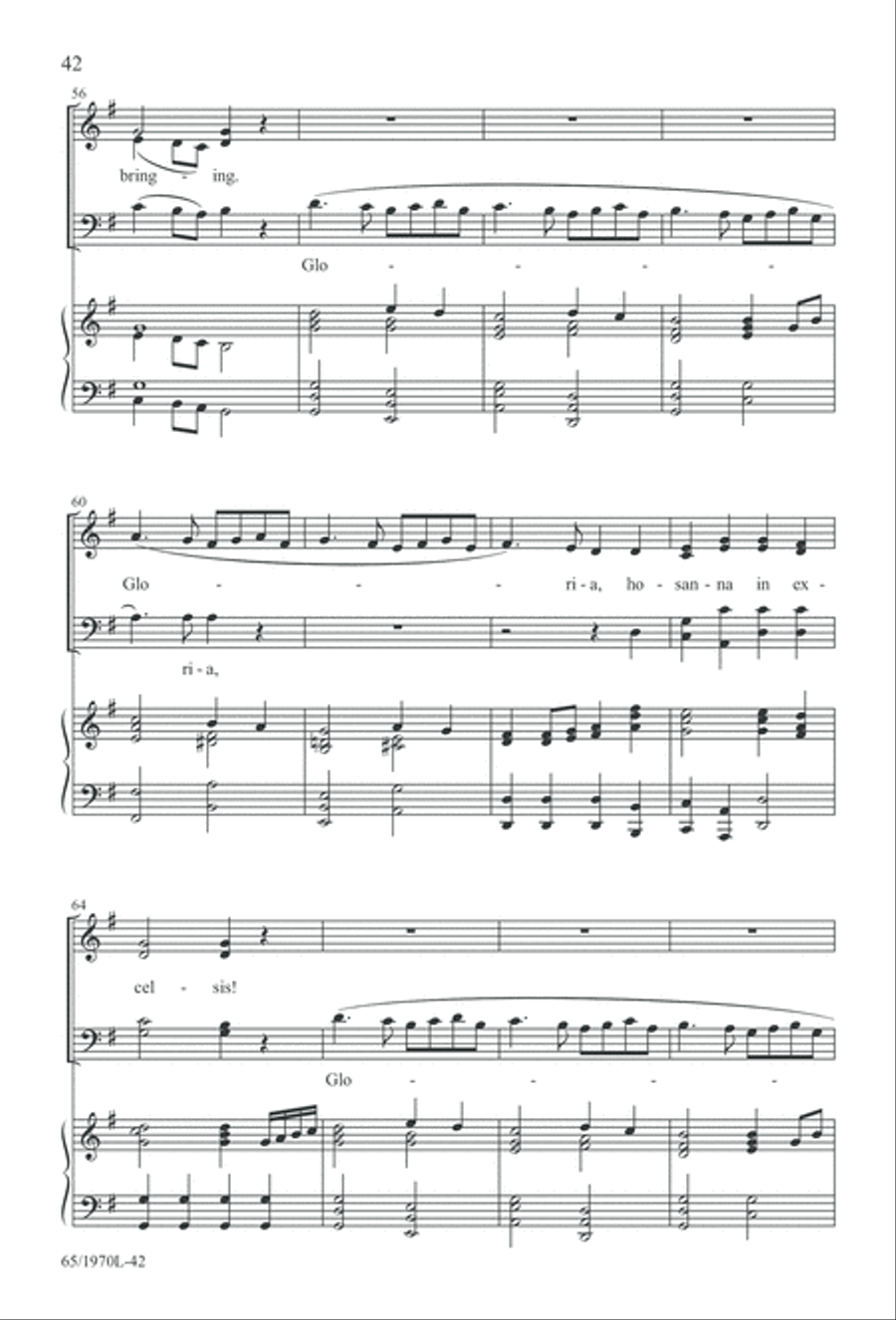A Great and Mighty Wonder 4-Part scores gallery preview page 43
