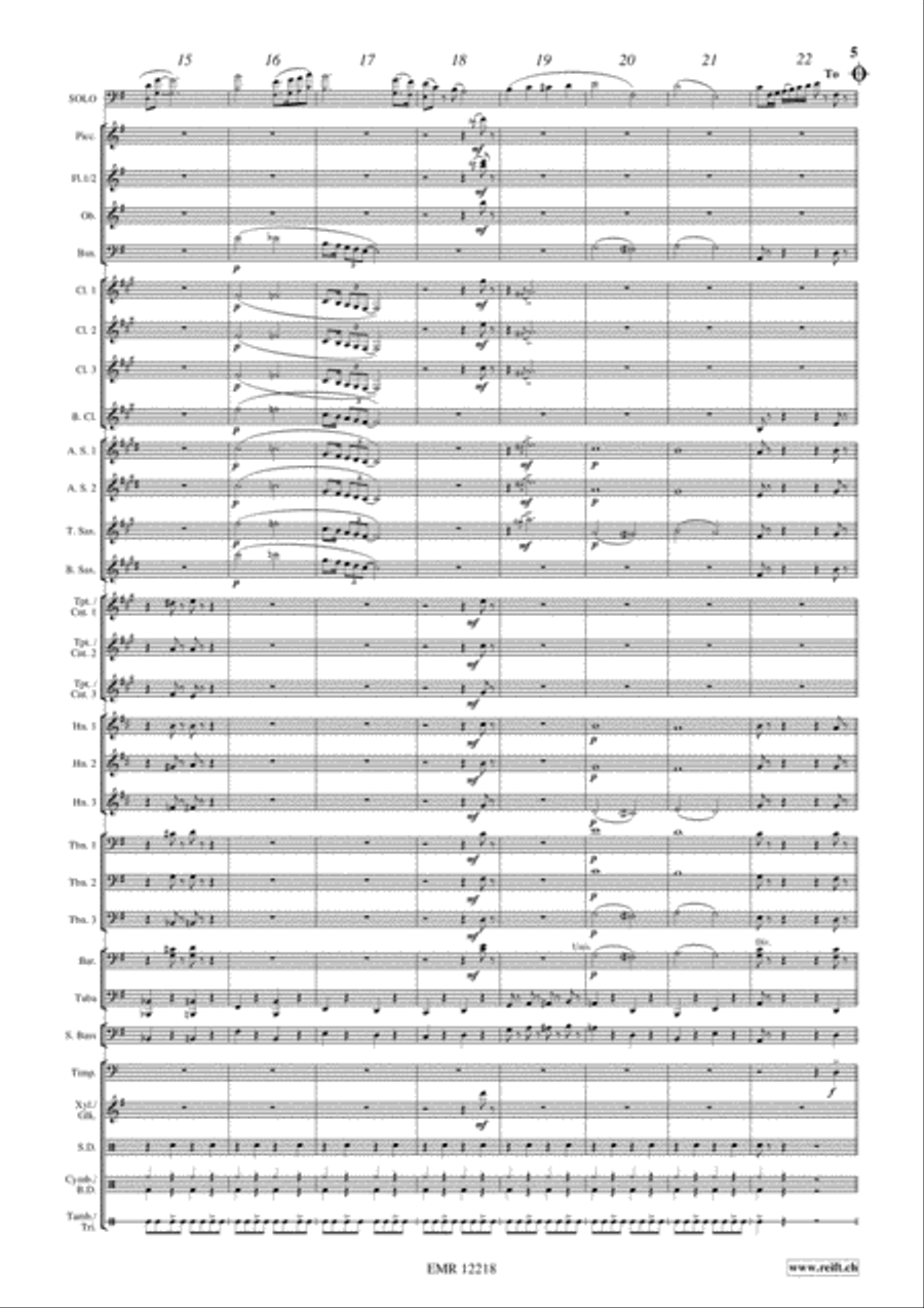 Concerto Piccolo Concerto Piccolo Concert Band scores gallery preview page 6