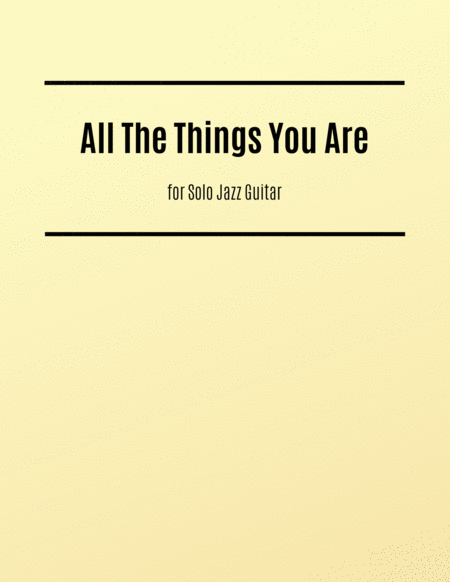All The Things You Are image number null