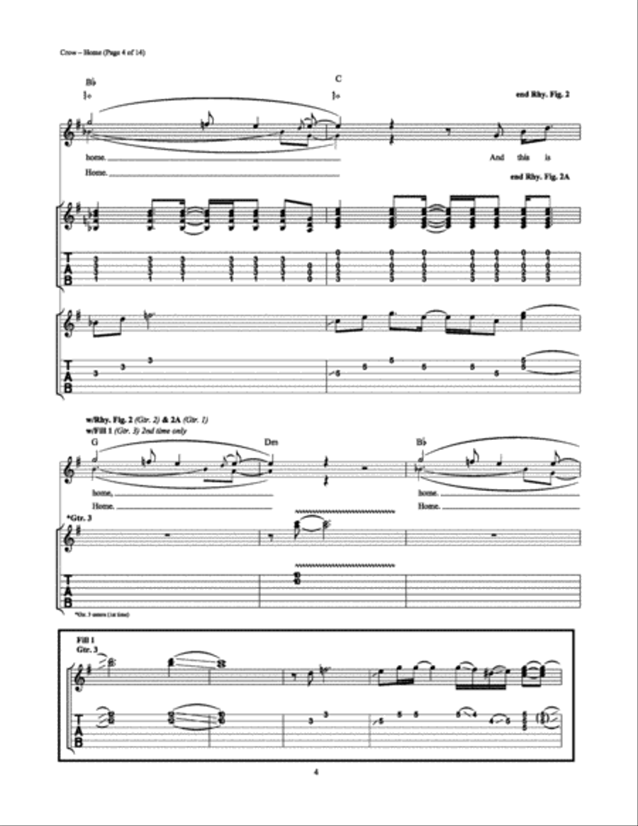 Home Home Electric Guitar scores gallery preview page 4