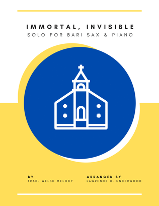 Book cover for Immortal, Invisible for Bari Saxophone