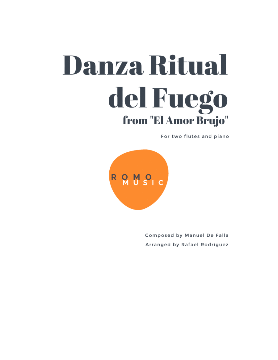 Danza ritual del fuego - El amor brujo for two flutes and piano image number null