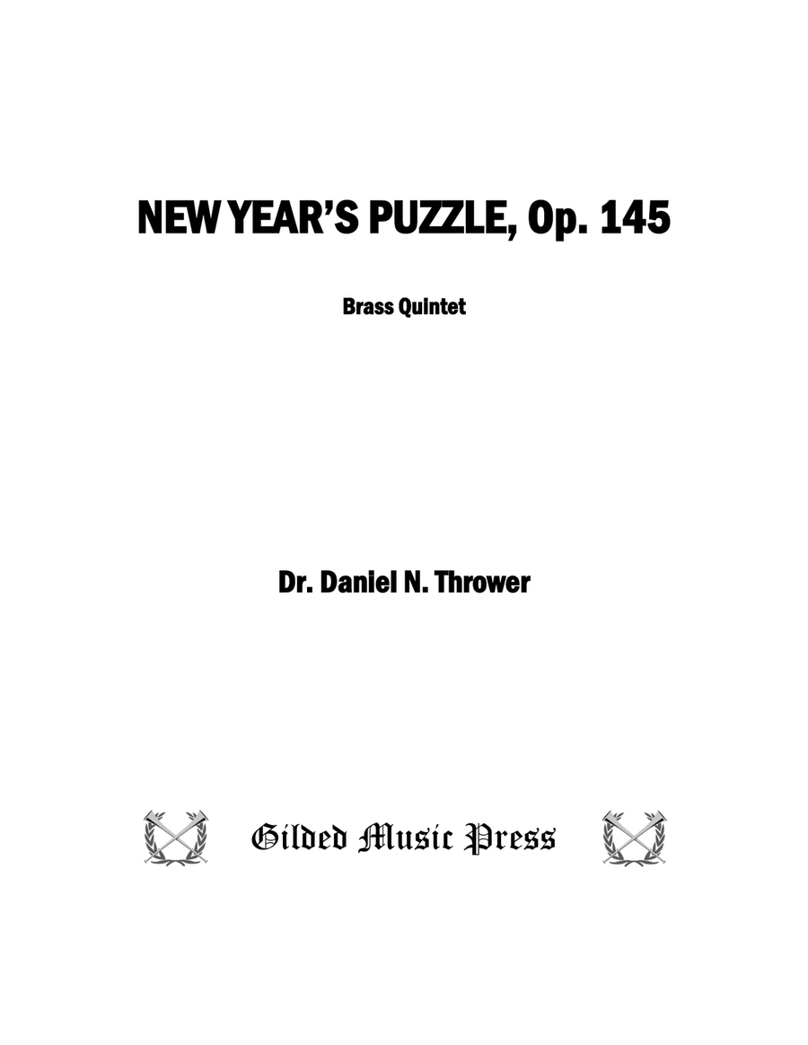 New Year's Puzzle, Op. 145 Brass Quintet scores gallery preview page 3