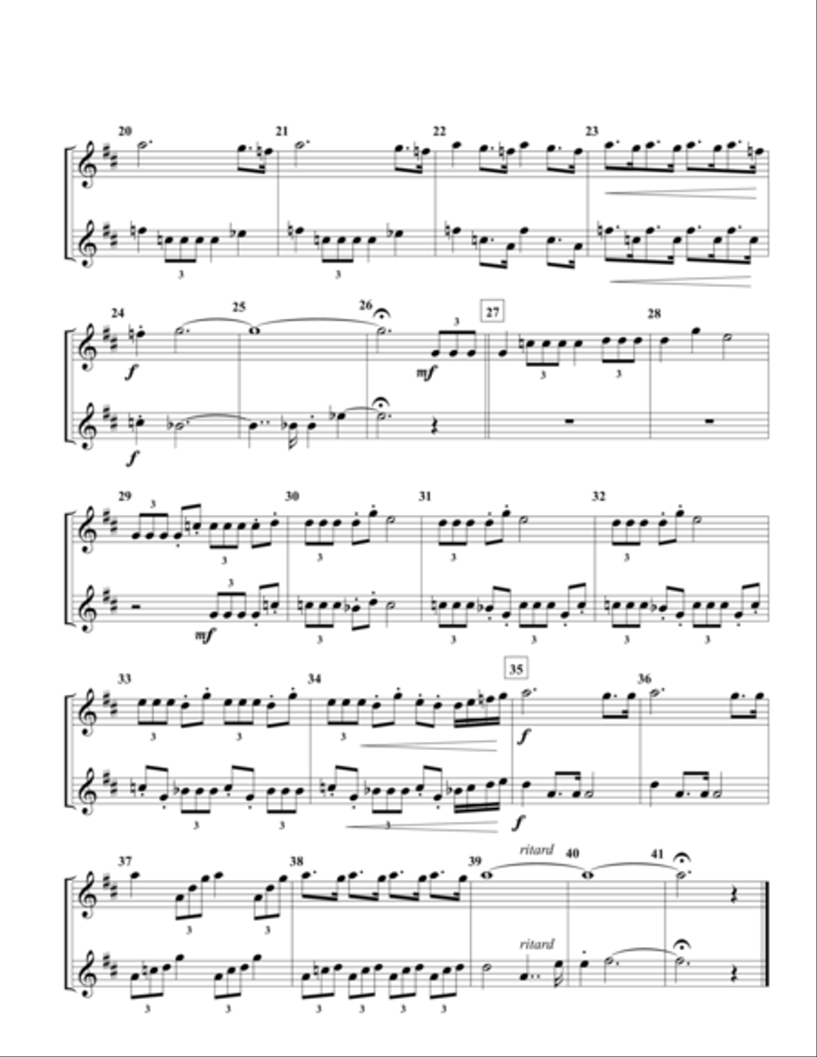 Fanfare for a New Beginning Brass Duet scores gallery preview page 4