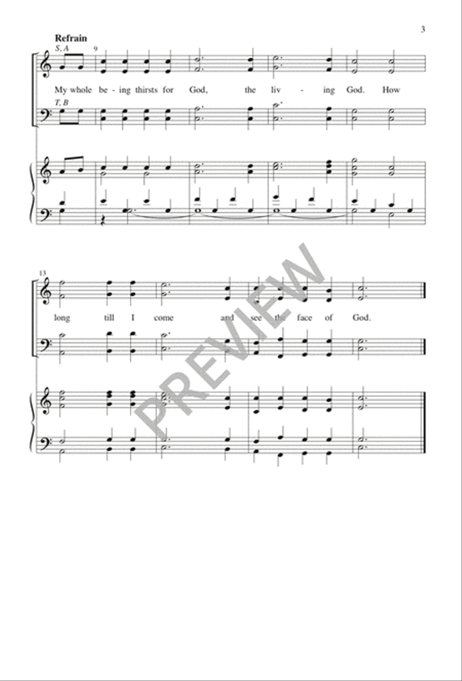 Living Waters - SATB edition 4-Part scores gallery preview page 4