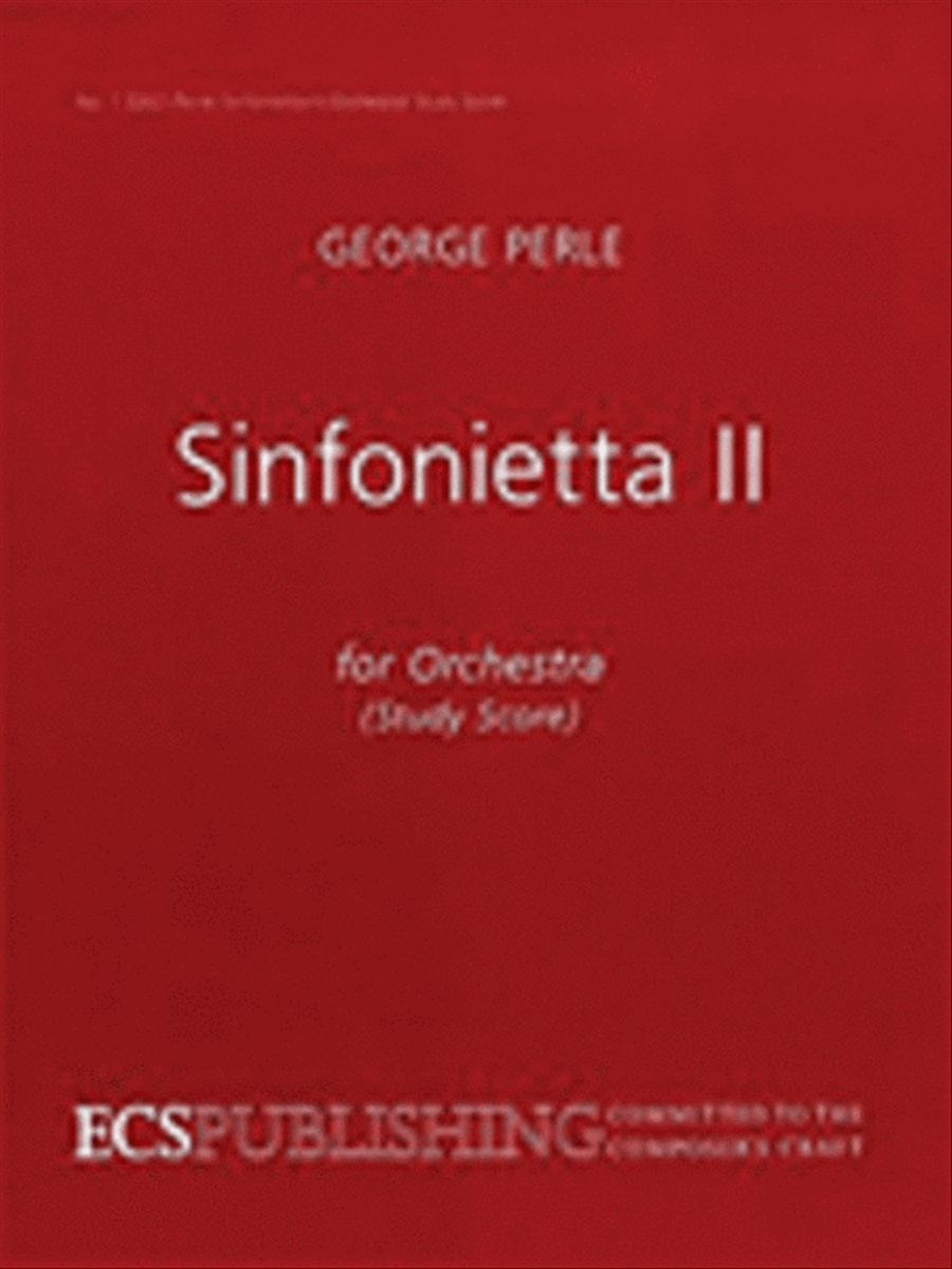 Sinfonietta Ii (study Score) Chamber Orchestra scores gallery preview page 1