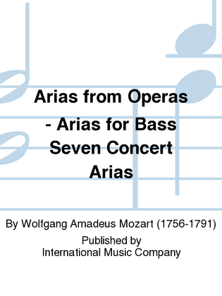 Book cover for Seven Concert Arias (#6 With Obbligato String Bass)