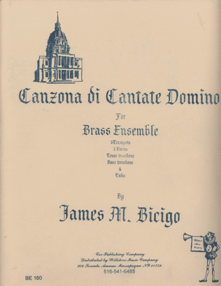 Book cover for Canzona di Cantate Dominio