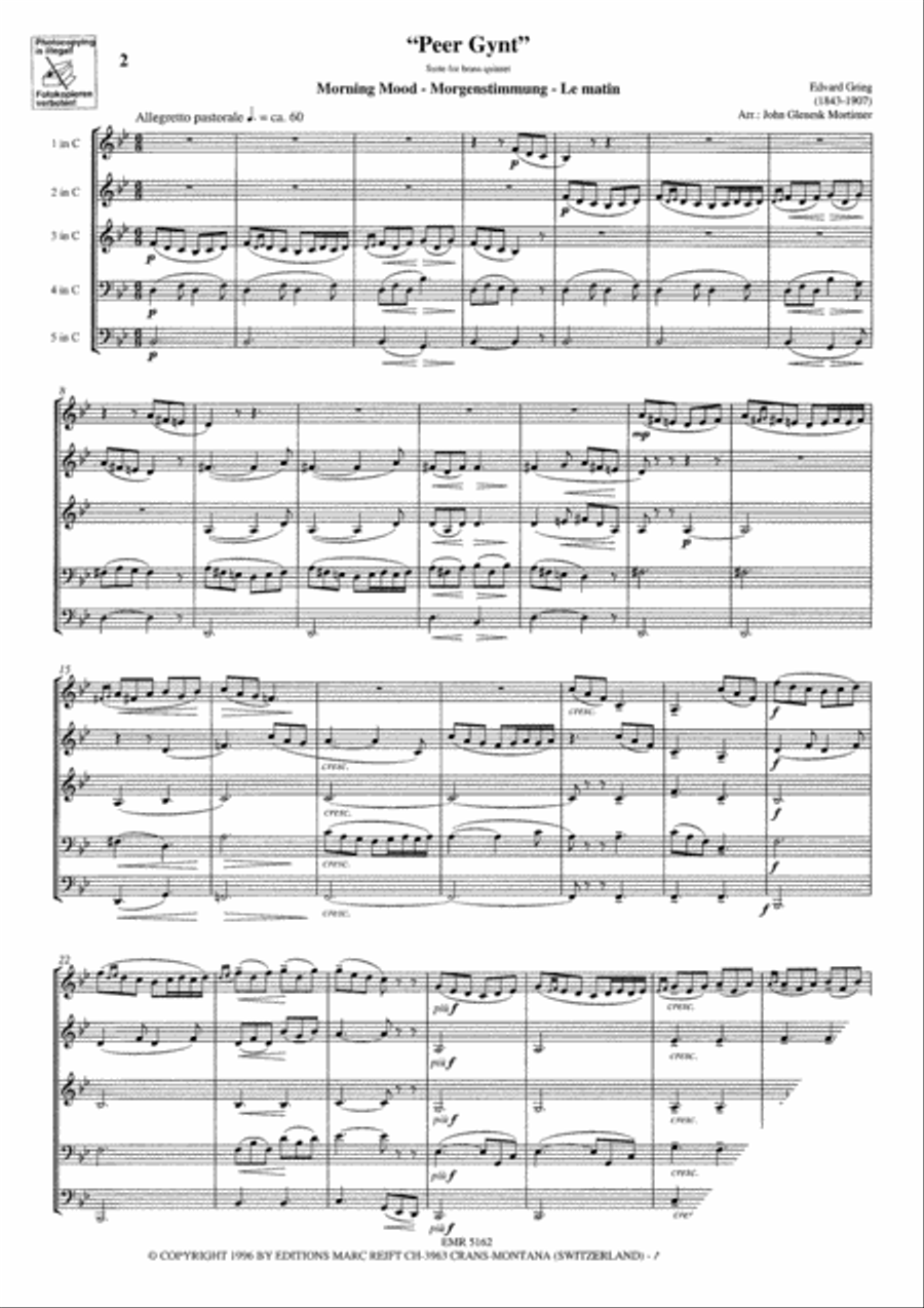 <br>Sheet music extract