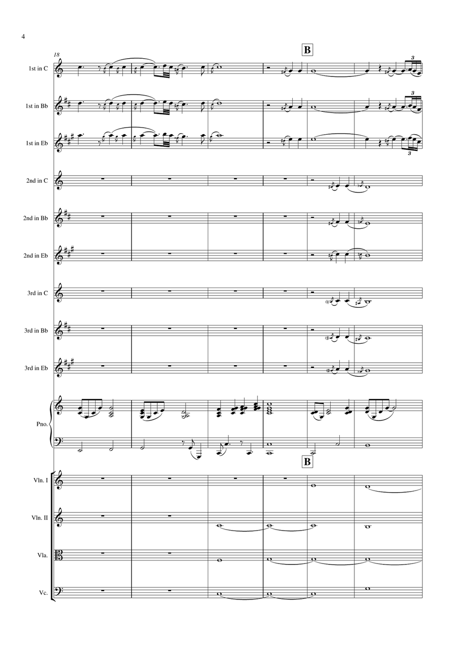 It is well with my soul (complete arrangement) Large Ensemble scores gallery preview page 4