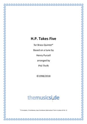 Book cover for H.P. Takes Five Brass Quintet Edition