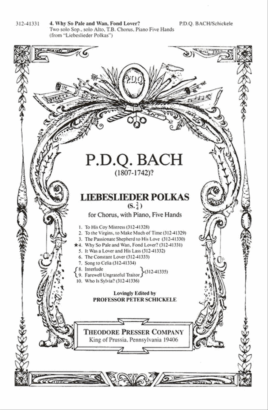 Liebeslieder Polkas, S. 2/4 SSATB scores gallery preview page 1