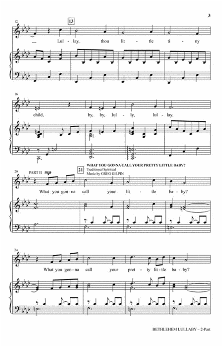 Bethlehem Lullaby Choir scores gallery preview page 3