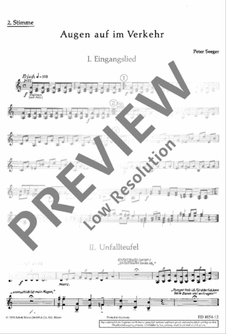 Augen auf im Verkehr! Part scores gallery preview page 2
