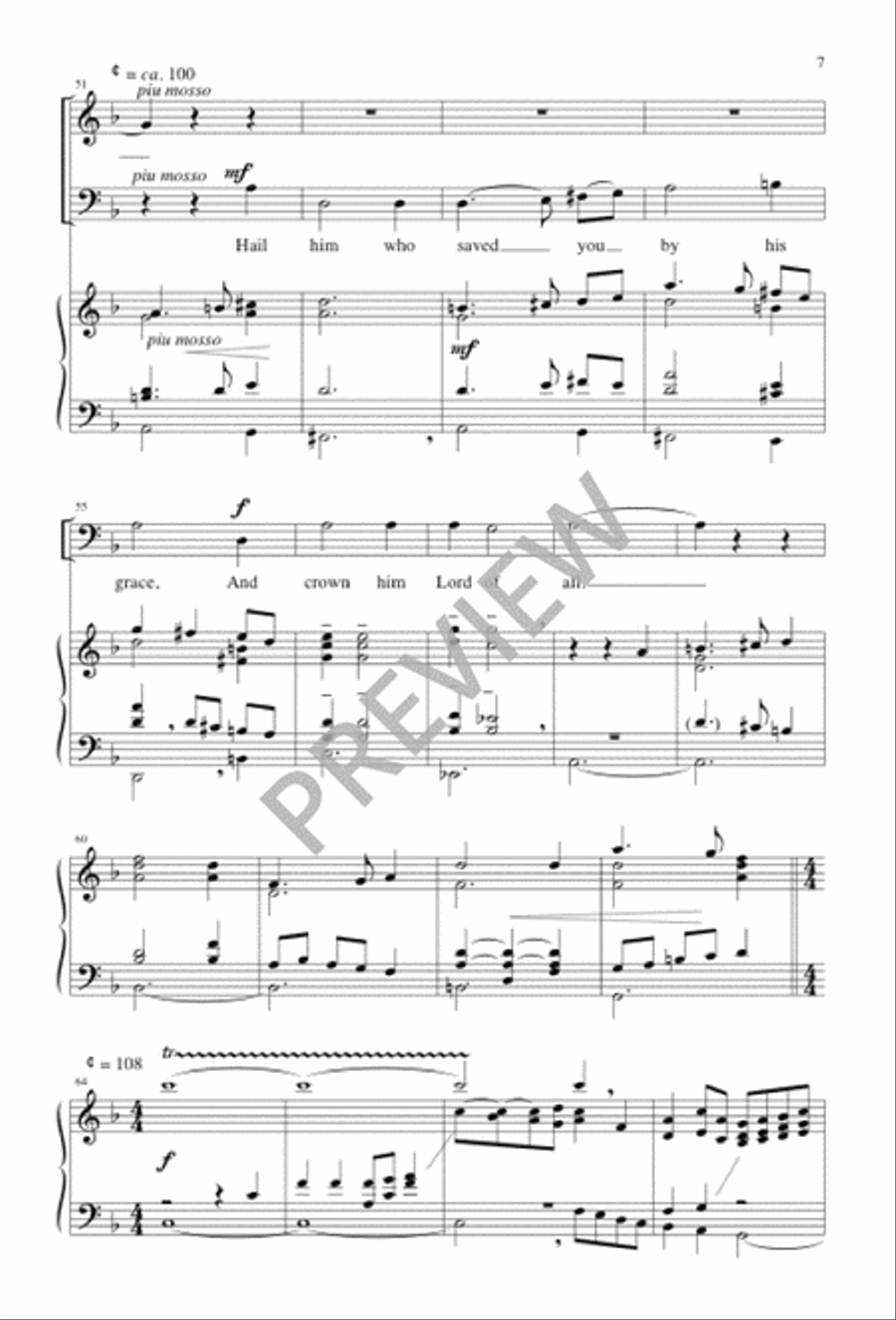 All Hail the Power of Jesus' Name 2-Part scores gallery preview page 8