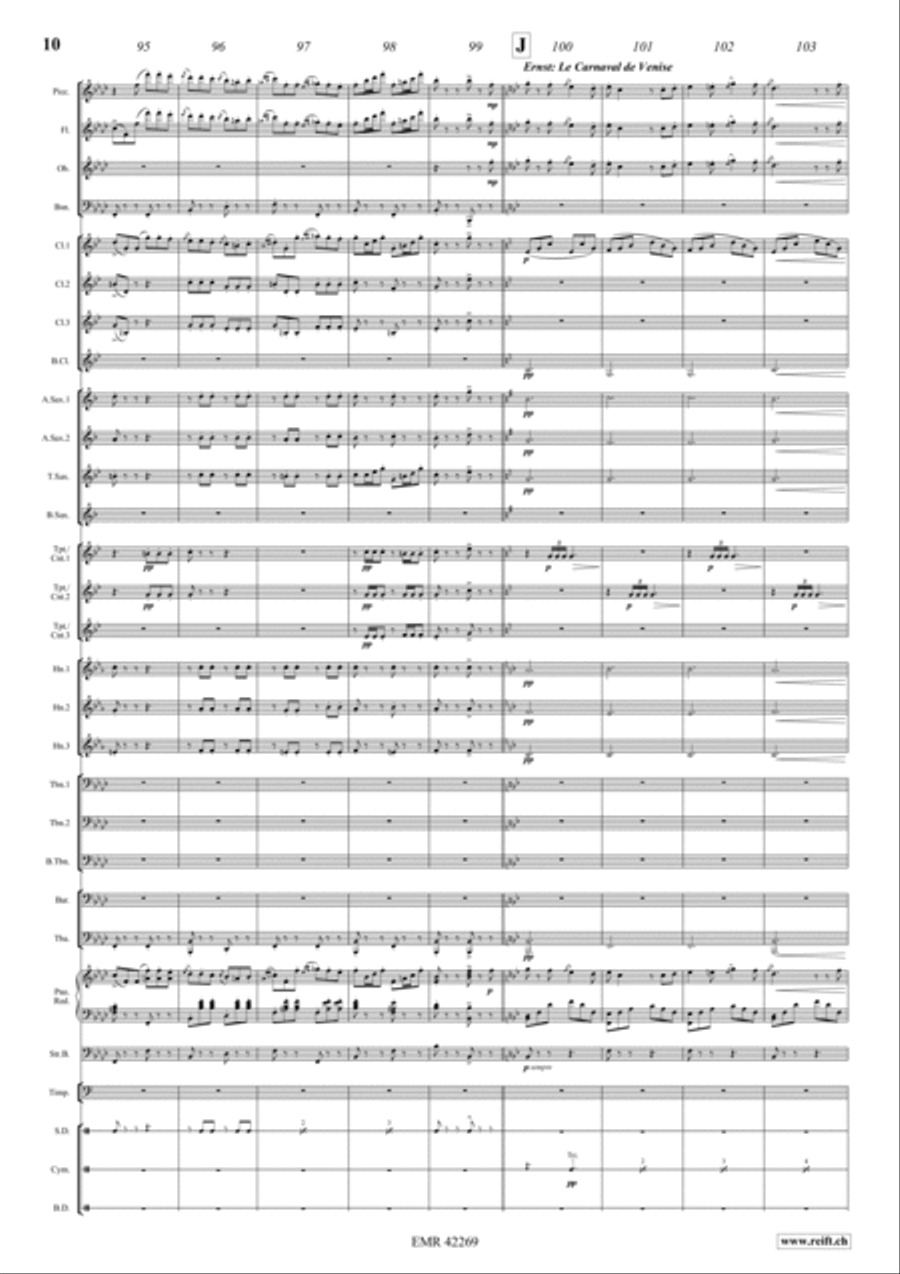 Kunstler-Quadrille Concert Band scores gallery preview page 10