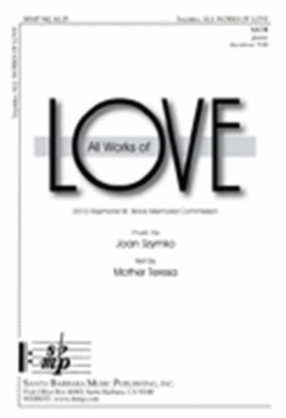 All Works of Love - SATB Octavo image number null