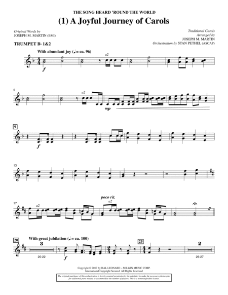The Song Heard 'Round the World - Bb Trumpet 1,2