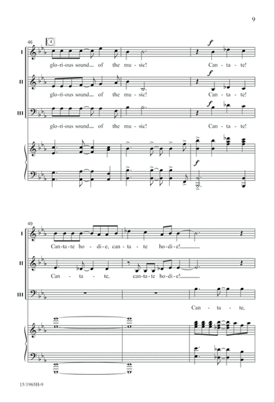 Cantate Hodie! (Sing Today) SSA scores gallery preview page 10
