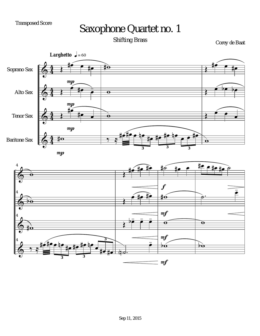 Shifting Brass Shifting Brass Woodwind Quartet scores gallery preview page 3