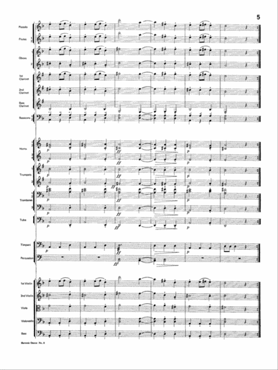 Slavonic Dance No. 8: Score Full Orchestra scores gallery preview page 5