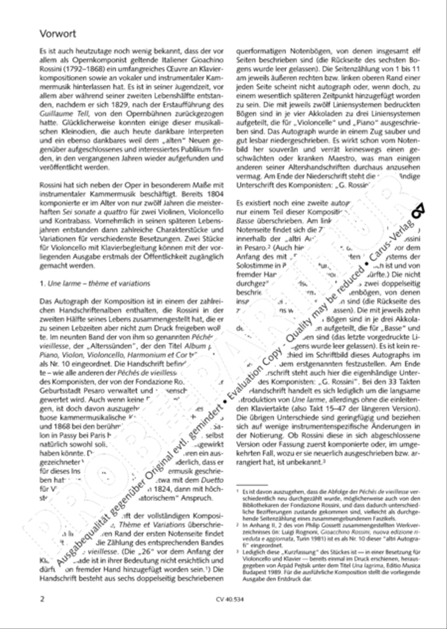 Rossini: Un larme; Allegro agitato Score scores gallery preview page 3
