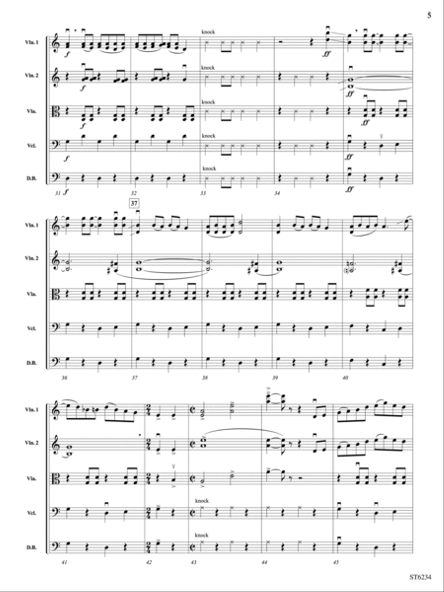 Bayou Self: Score Bayou Self: Score String Orchestra scores gallery preview page 5