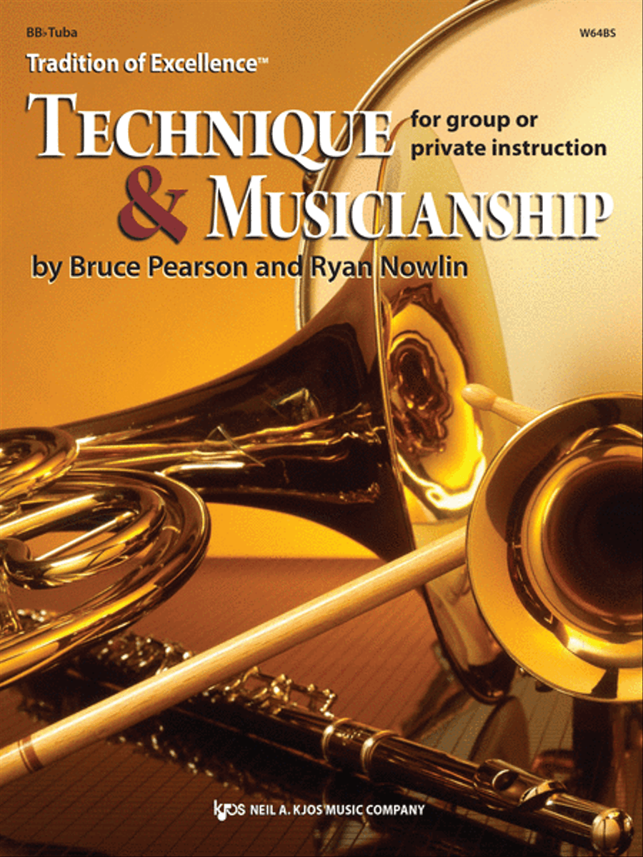 Tradition of Excellence: Technique and Musicianship - BBb Tuba Concert Band Methods scores gallery preview page 1