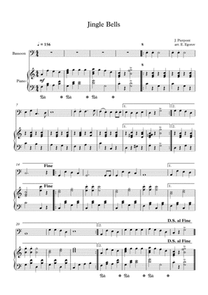 Jingle Bells, James Pierpont, For Bassoon & Piano