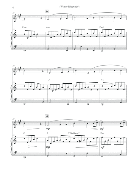Winter Rhapsody - Alto Sax & Piano image number null