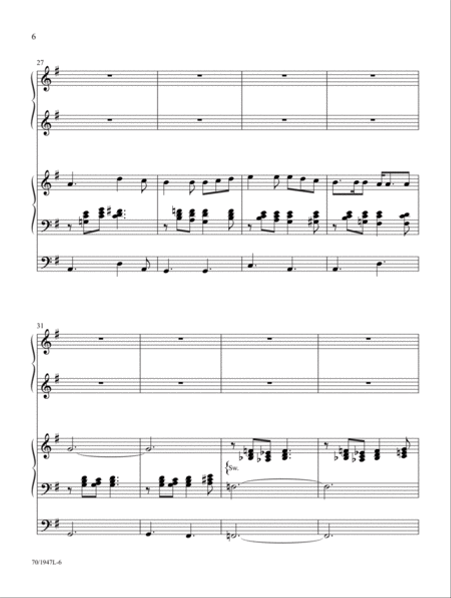 Begin the Song of Praise! Organ scores gallery preview page 5