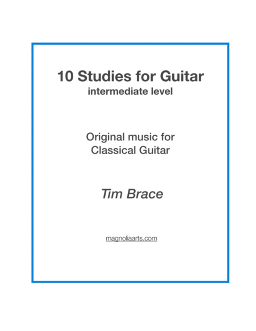 10 Studies for Guitar Classical Guitar scores gallery preview page 1