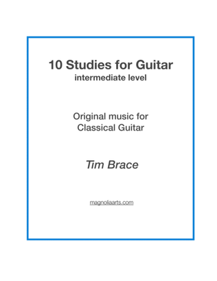 Book cover for 10 Studies for Guitar