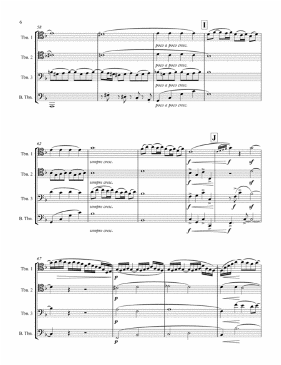 Prelude from Suite Bergamasque Brass Ensemble scores gallery preview page 6