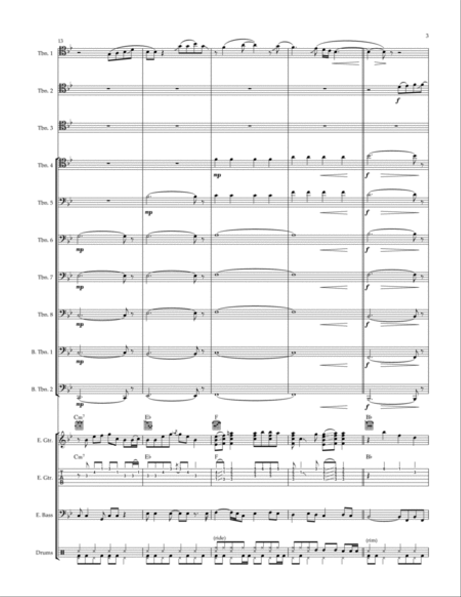 Just You 'n' Me Trombone scores gallery preview page 3