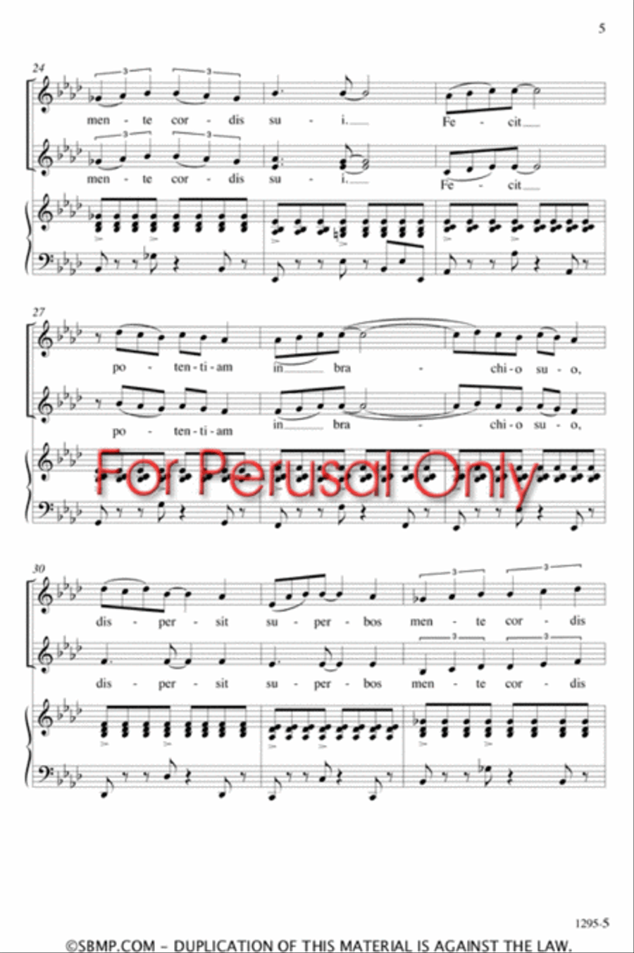 Fecit potentiam - SSAA Octavo SSAA scores gallery preview page 4