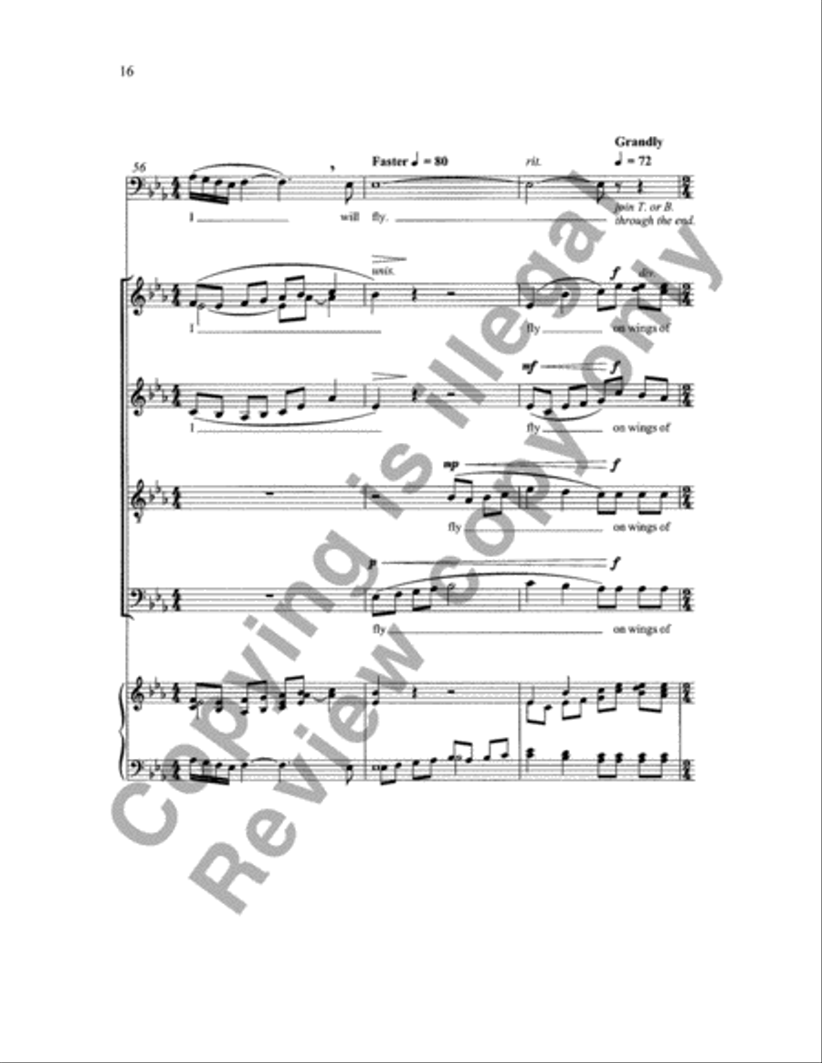 Every Night (When the Sun Goes Down) 4-Part scores gallery preview page 32