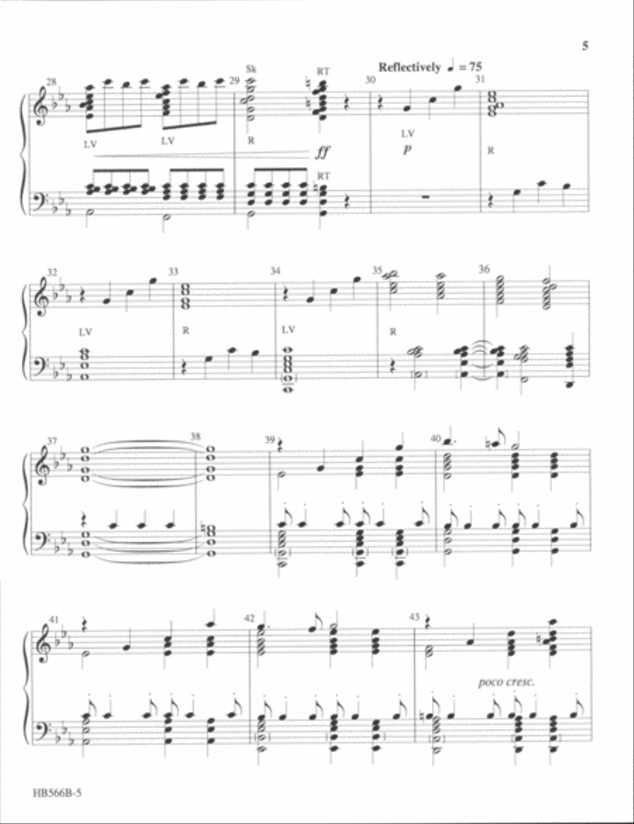 United - 3-5 octave handbell part Divisi scores gallery preview page 5