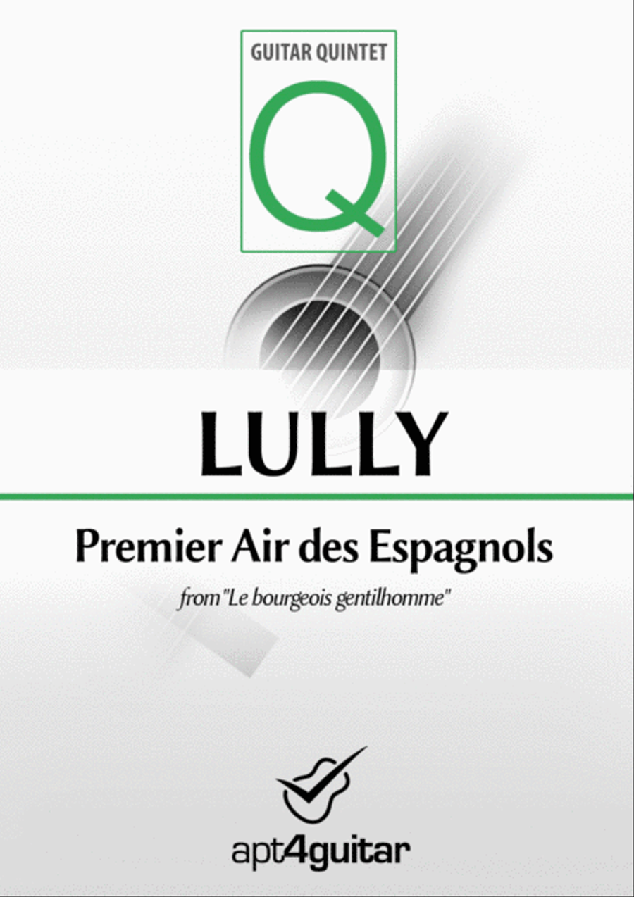 Premier Air des Espagnols Guitar Ensemble scores gallery preview page 1