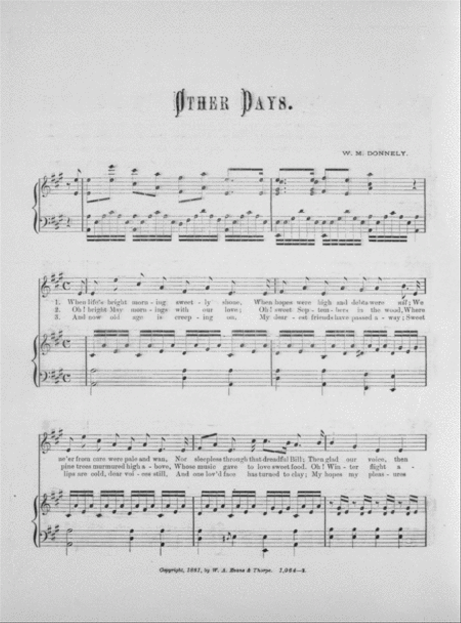 Other Days. Soprano or Tenor Solo Tenor Voice scores gallery preview page 2