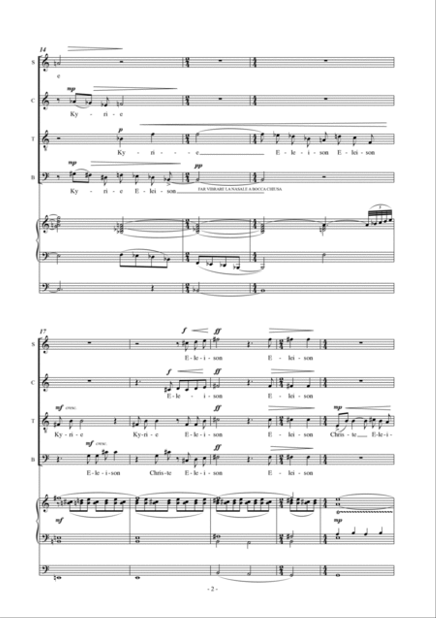 Alberto Cara : Missa Parva (ES-20-046) 4-Part scores gallery preview page 3