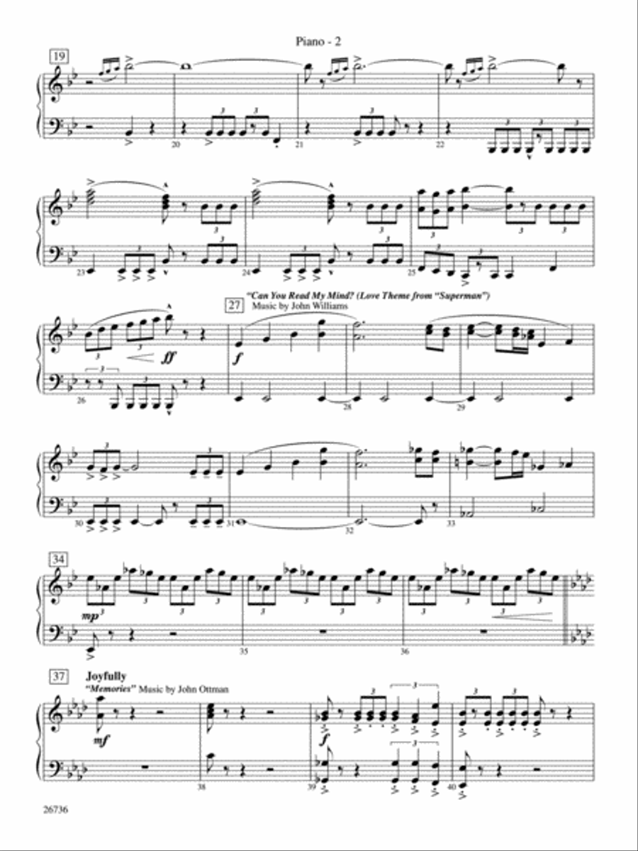 Superman Returns: Piano Accompaniment Concert Band scores gallery preview page 2