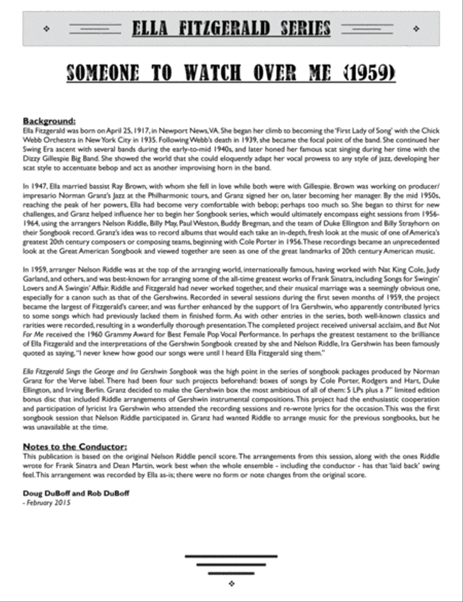 Someone to Watch Over Me Orchestra scores gallery preview page 3
