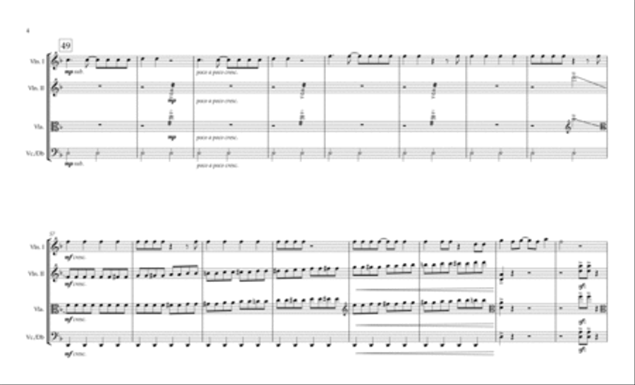 Uptown Funk Uptown Funk String Quartet scores gallery preview page 4